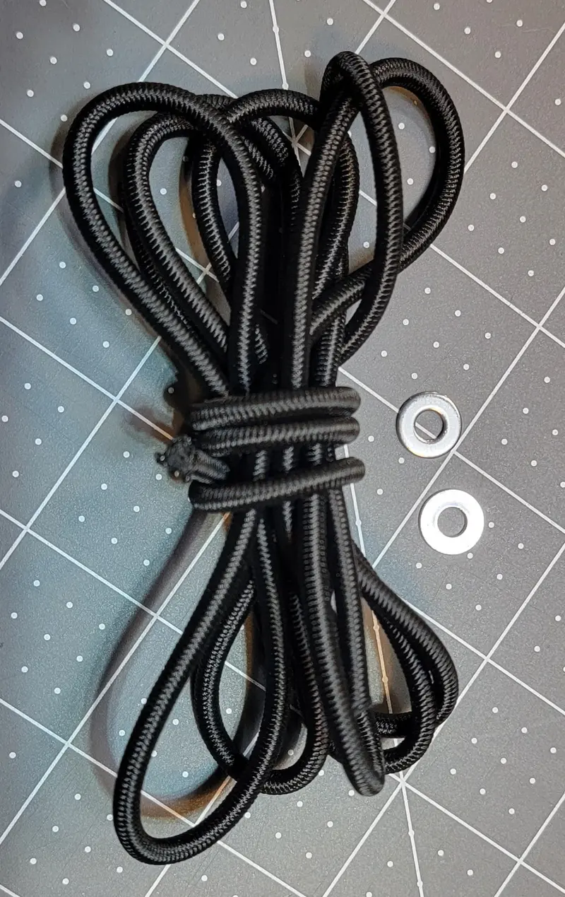 Saka Black Nylon Bungee Cord Replacement – Standard Size 1