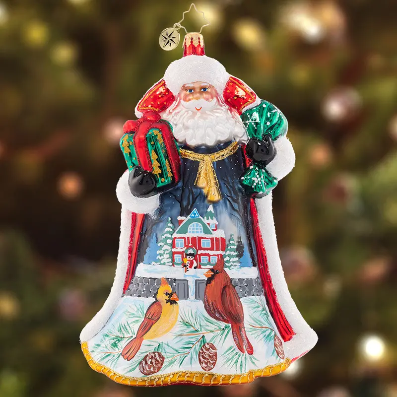 Santa’S Snowy Scene Ornament – 2023 1