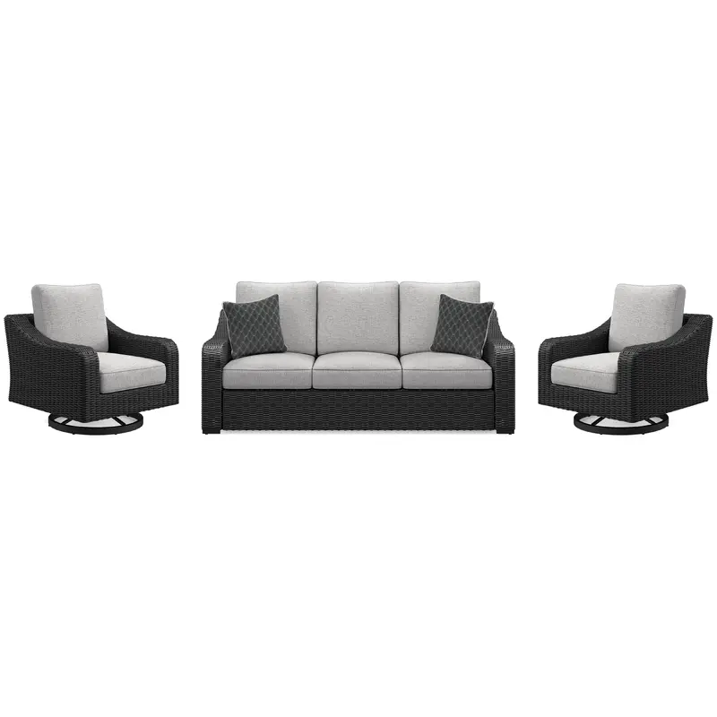 Signature Design By Ashley Beachcroft Outdoor Seating Set – 3-Piece All-Weather Patio Collection 1