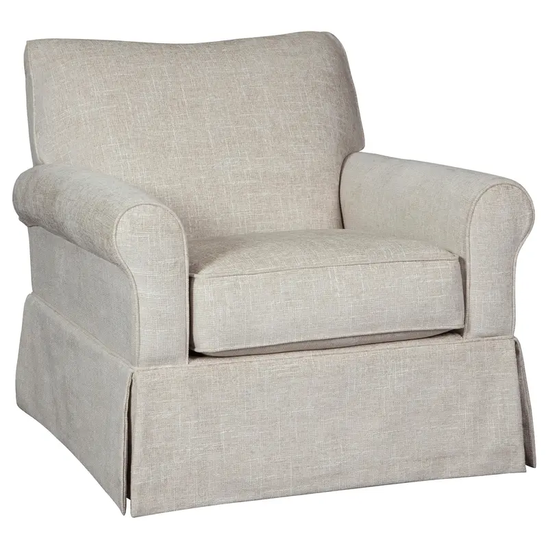 Signature Design By Ashley Searcy Swivel Glider Accent Chair In Modern Fabric – Model A3000006 1