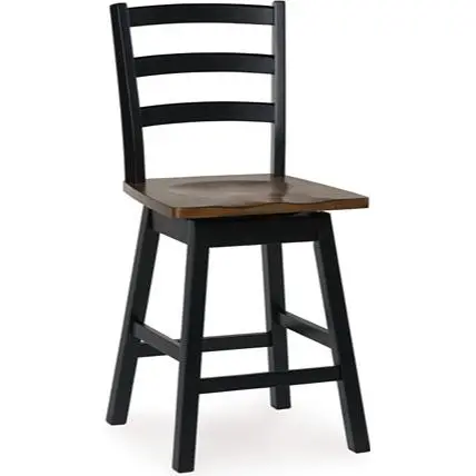 Signature Design By Ashley Wildenauer Adjustable Counter Stool – Upholstered Seat & Footrest 1