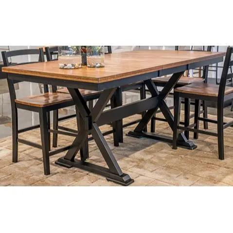 Signature Design By Ashley Wildenauer Counter-Height Dining Table – Industrial Wood & Metal 1
