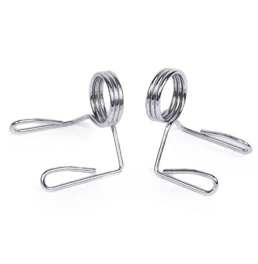 Spring-Loaded Barbell Collar For Secure Weight Plate Locking 1