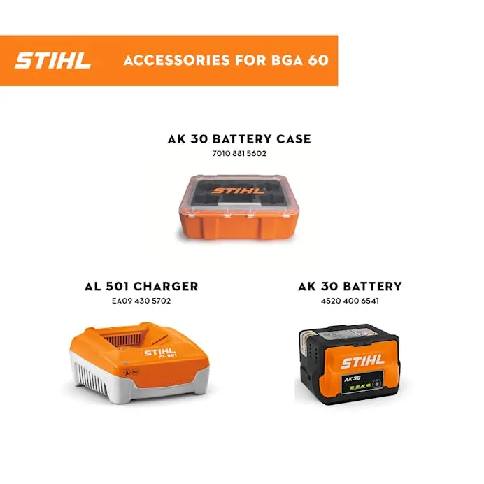 Stihl Bga 60 Ak Cordless Handheld Blower Kit – Includes Battery & Charger 1