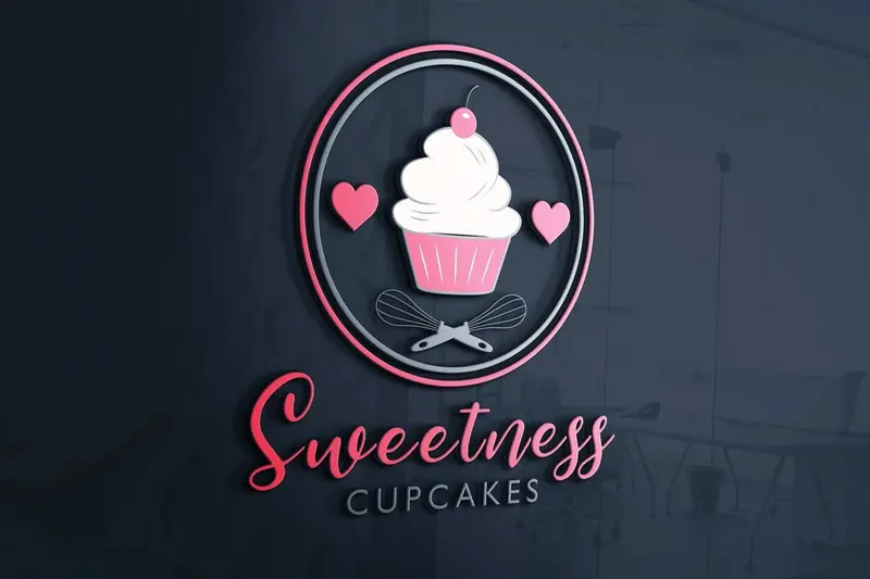 Sweet Treats Logo For Bakery Shops Specializing In Cupcakes And Pastries 1