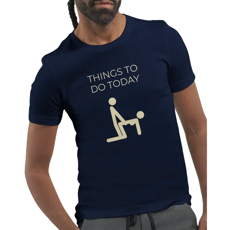 Things To Do Today T-Shirt – Clean-Line Humorous Print In Modern Streetwear Style 2