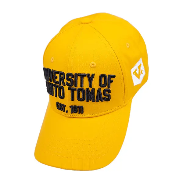 University Of Santo Tomas Uaap Embroidered Cap – 'Established' Design, Thread-Enhanced Detail 1