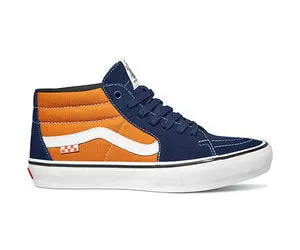 Vans Grosso Sk8 Mid – Navy And Orange Skate Shoes 1
