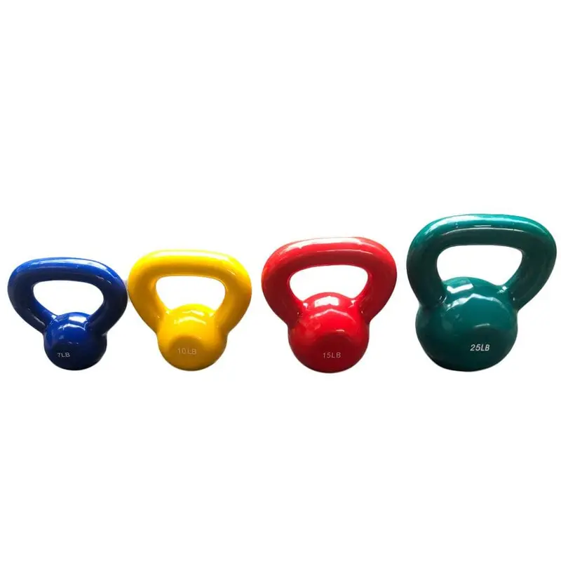 Vinyl And Neoprene-Coated Kettlebell – Durable All-Surface Design 1
