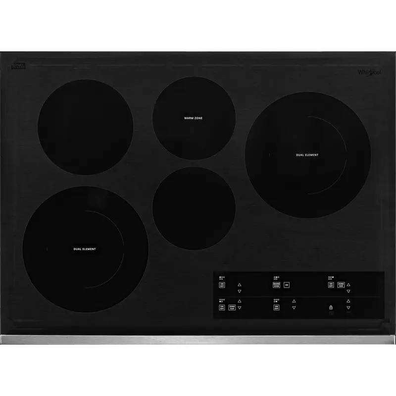 Whirlpool 30-In Electric Cooktop – Flexheat™ Element, Built-In Compatibility (Wce97Us0Ks) 1