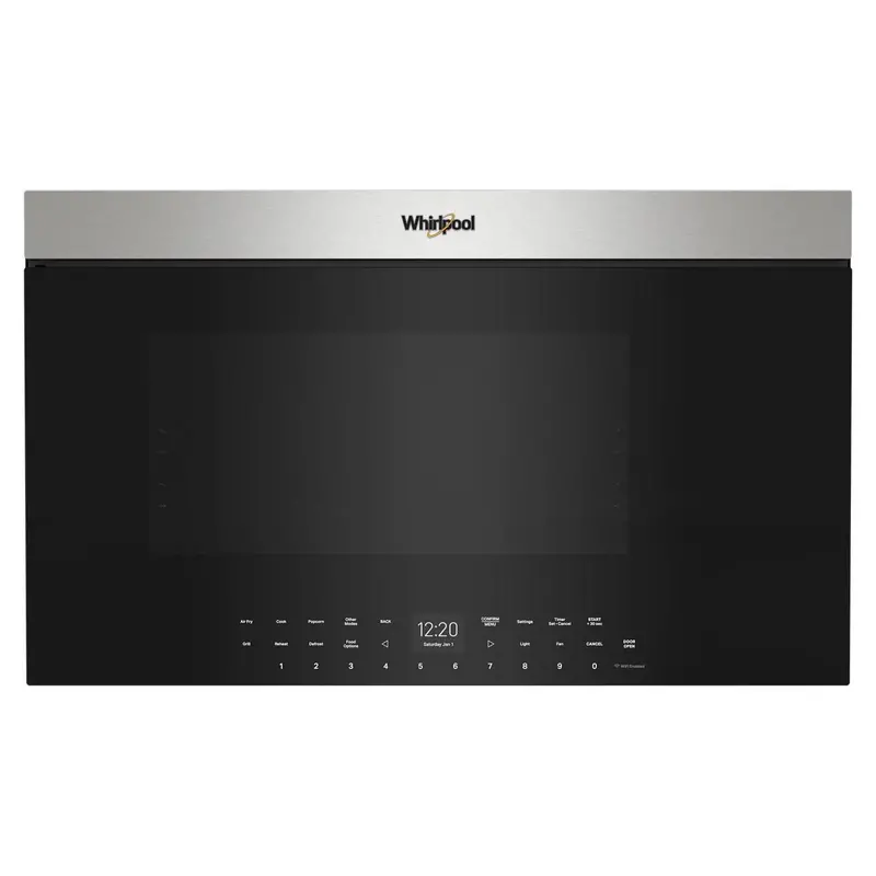 Whirlpool 30-Inch Over-The-Range Microwave With Air Fry – 1.1 Cu. Ft., Black Stainless (Ywmmf7330Rz) 1
