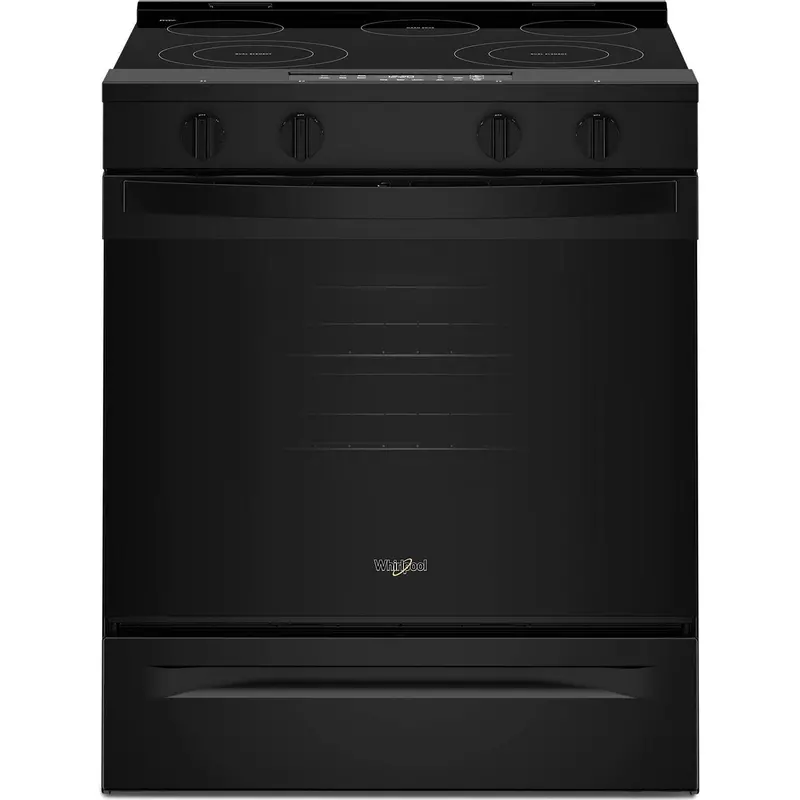 Whirlpool 30-Inch Wi-Fi-Enabled Slide-In Electric Range – Black (Ywses3330Tb) 1