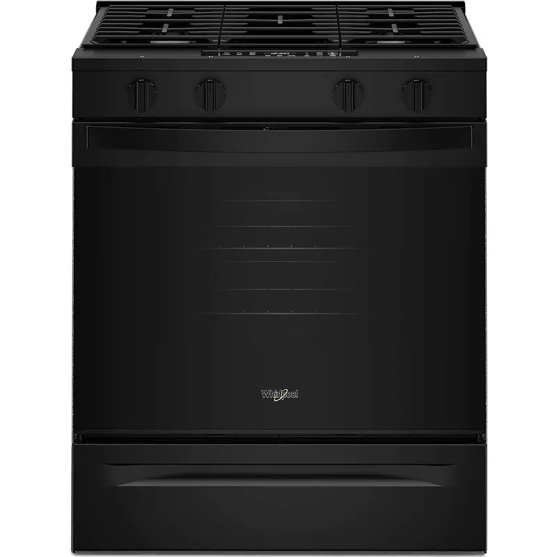 Whirlpool 30-Inch Wi-Fi-Enabled Slide-In Gas Range – Black (Wsgs3330Tb) 1