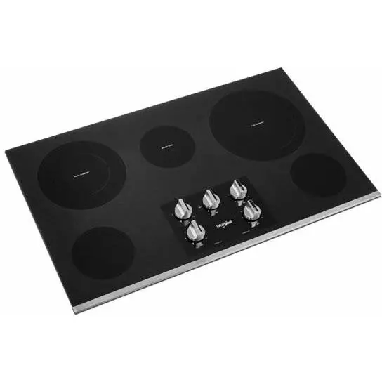 Whirlpool 36" Built-In Electric Cooktop With Precision Cooking Zones (Model Wce77Us6Hs) 1