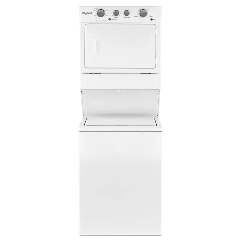 Whirlpool Electric Stacked Laundry Center – 27-Inch Washer & Dryer Combo With Front-Load Design (Ywet4027Hw) 1