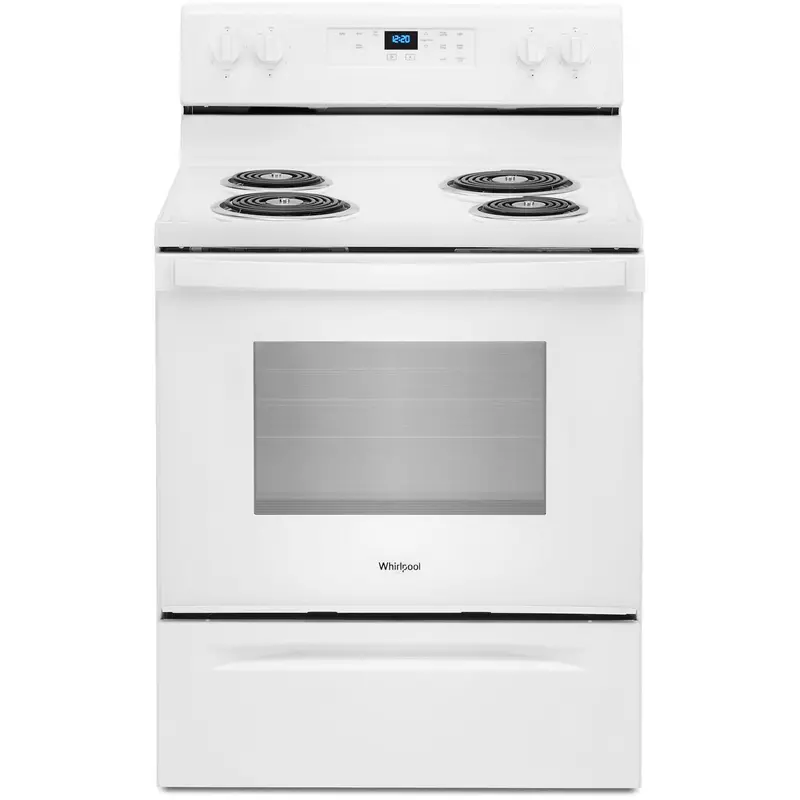 Whirlpool Freestanding Electric Range – 30", 4.8 Cu. Ft., Self-Cleaning Oven (Model Ywfc315S0Jw) 1