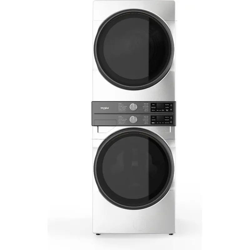 Whirlpool Wgf5727Tw Gas-Powered Stacked Washer And Dryer Laundry Center 1