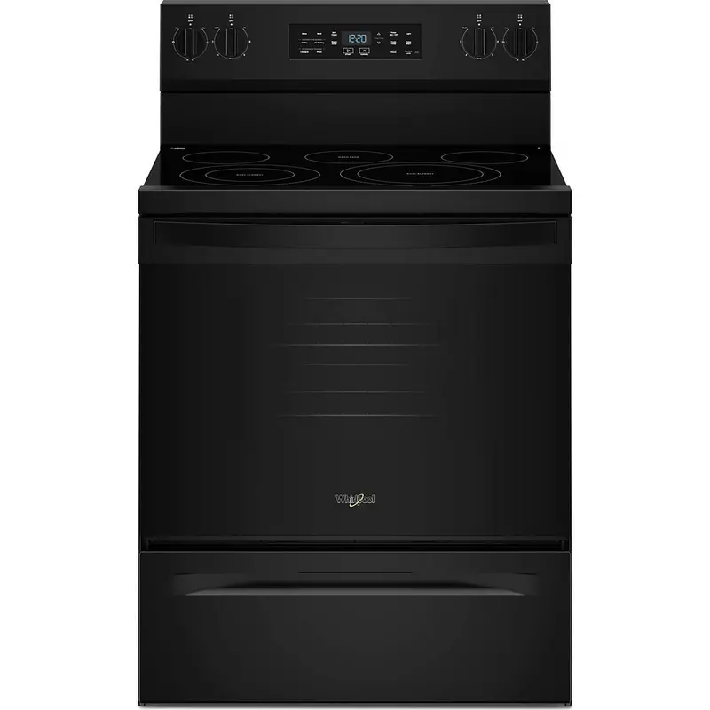 Whirlpool Ywfes5730Sb 30-Inch Black Electric Range With Air Cooking System 1