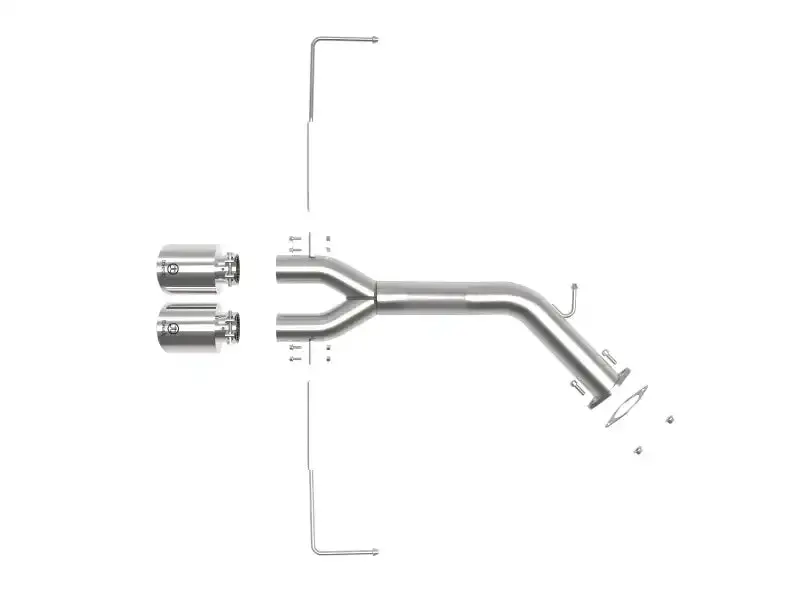 Afe Power Takeda 49-37012-P Axle-Back Exhaust – 3-Inch To 2.5-Inch Stainless Steel System With Polished Tip For 2019–2020 Hyundai Veloster 1.6L I4 1