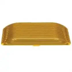 Amber Rectangular Porch Light Lens Replacement 1