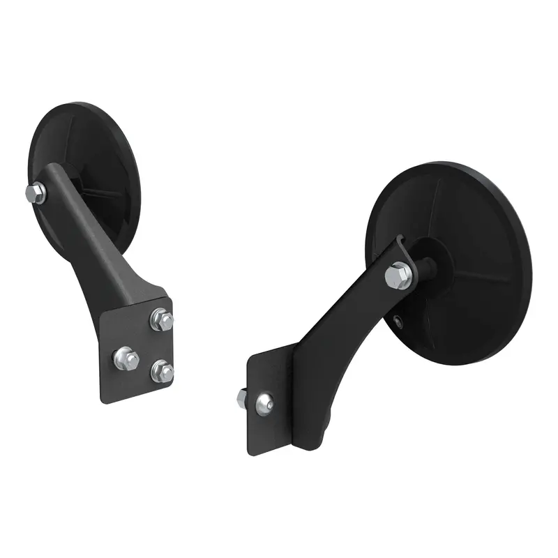 Aries 3500300 Half-Tube Door Mirrors – Stainless Steel, For Jeep Wrangler & Gladiator (2-Pack) 1