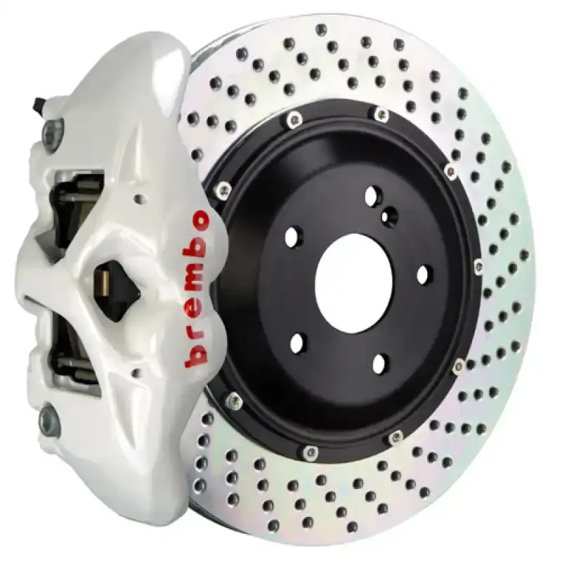 Brembo 16-21 Land Cruiser (J200) Rear Gt Bbk 4 Piston Cast 380X28 2Pc Rotor Drilled- White 1