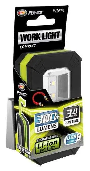 Compact Rechargeable Led Work Light – Lithium-Ion Powered, Portable Task Illumination 1