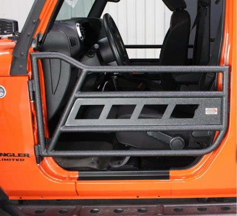 Fishbone Offroad Fb24023 Bolt-On Tube Door Kit For 2007–2018 Jeep Wrangler Jk (2-Door) 1