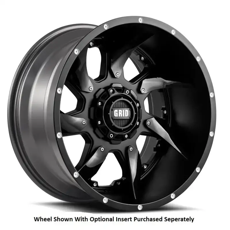 Grid Gd0120090655B1810 Forged Aluminum Wheel – 18X9, 6X139.7Mm, 110.3Mm Bore, Matte Black 1