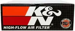 K&N High-Flow Replacement Air Filter – Washable, Reusable Performance Filter For Enhanced Airflow 1