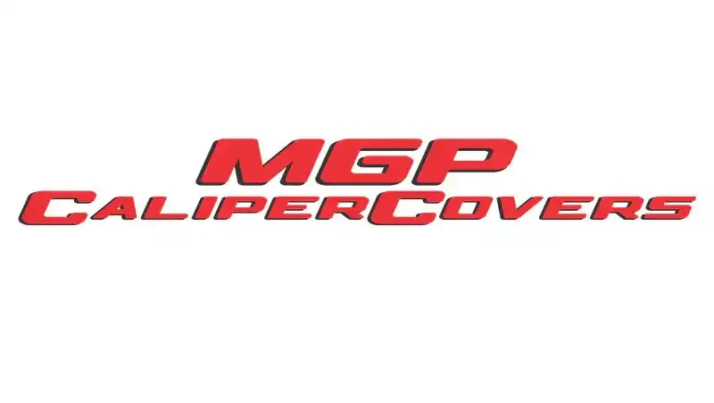 Mgp 4-Piece Caliper Cover Set – Front & Rear, Yellow Powder-Coated Finish With Black Engraved Lettering 1