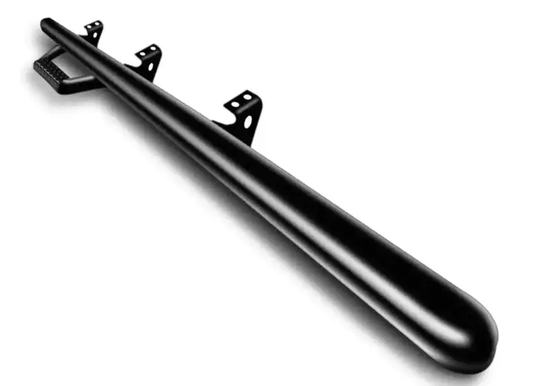 N-Fab D9468Rc-Tx Textured Black Nerf Step Bars – 3" Tube Diameter 1