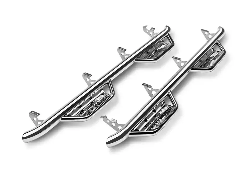 N-Fab Hpc1775Cc-Ss Stainless Steel Cab-Length Running Board – Dual-Step Design For 2017–2019 Silverado/Sierra Hd Crew Cab 1