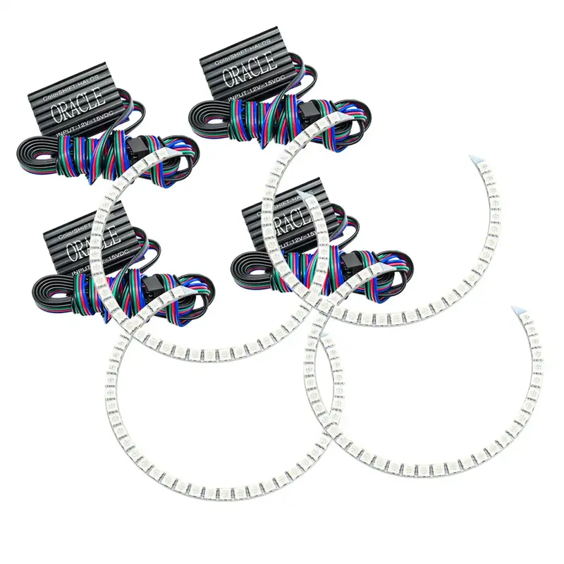 Oracle Lighting Colorshift Halo Ring Kit – Plug-And-Play Halo Lights Without Controller (Model 2337-334) 1