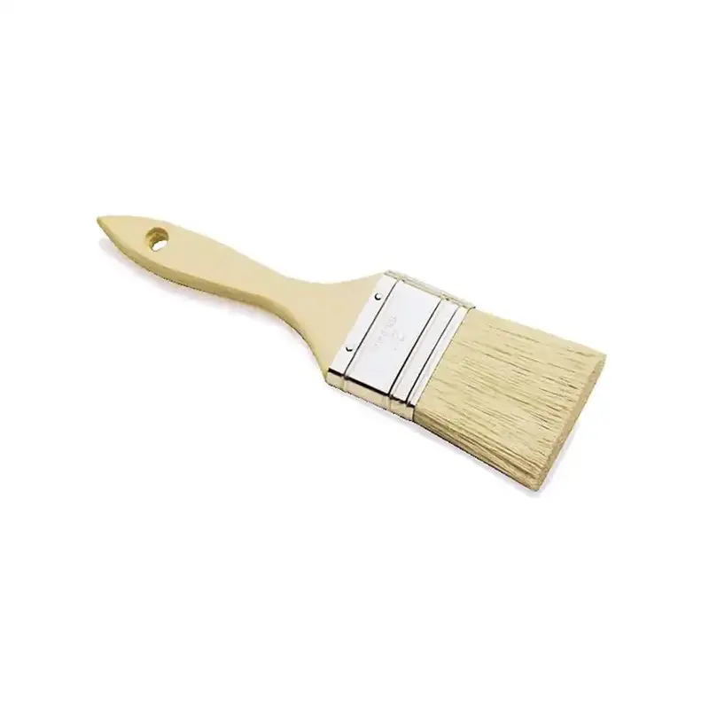 Redtree Industrial Chip Paint Brush – 1.5" White Bristle, Angled Handle (Model 14042) 1
