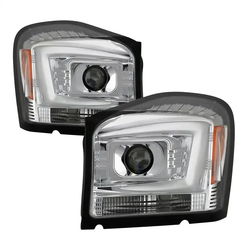 Spyder Auto Signature Projector Headlights 5086594 – Chrome Housing With Led Clarity 1