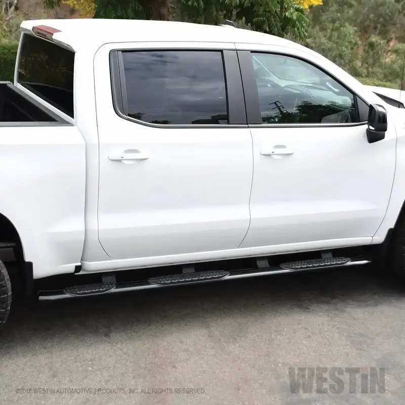 Westin Pro Traxx 5 Oval Nerf Step Bars – Black Crew Cab Mounting Kit Included 1